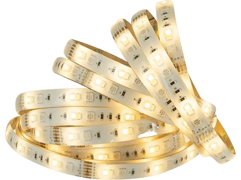 Luces LED - Muvit iO MIOLST002, RGB + Blancos CCT, Wi-Fi, Google Home, Amazon Alexa, Blanco