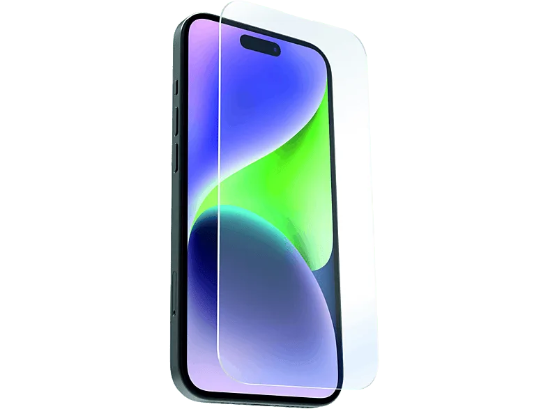 Protector pantalla - Muvit For Change, Para iPhone 15 Plus, Vidrio Templado, Transparente