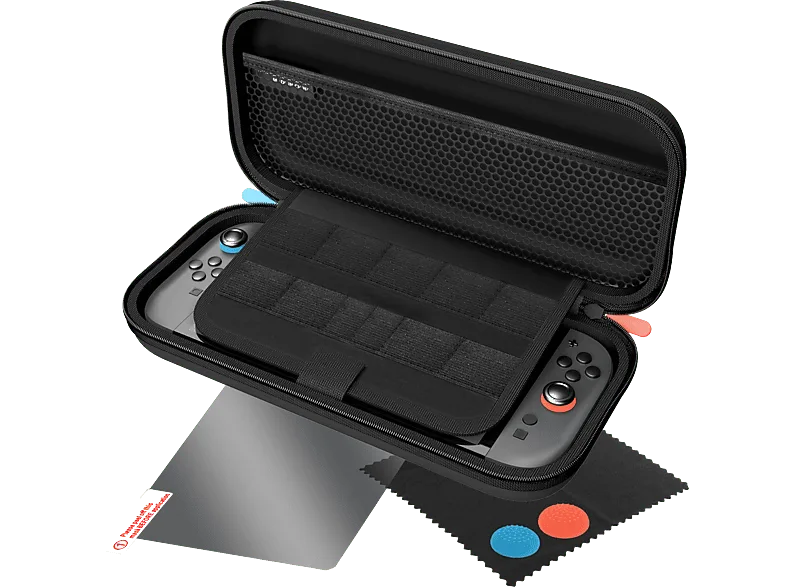 Funda Nintendo Switch 2 - Ardistel Blackfire Protection Pack 5in1, Para 2, Negro