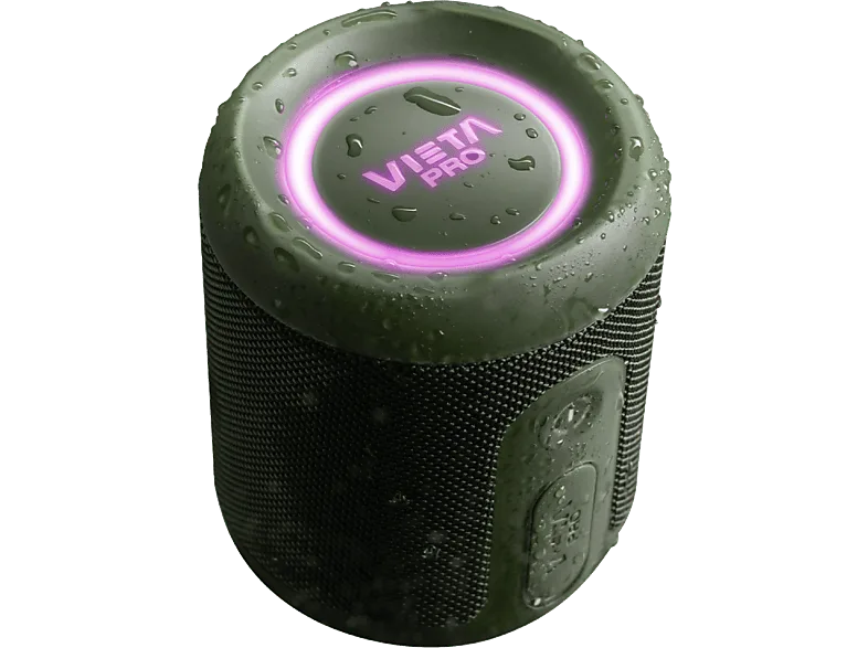 Altavoz inalámbrico - Vieta Easy 4, 25 W, Bluetooth, 13 h Autonomía, IPX7, Conexión dual, Verde