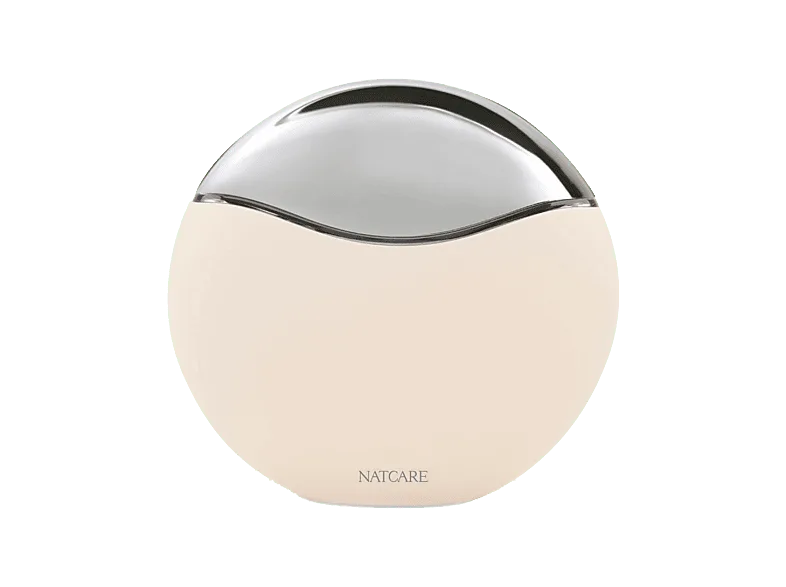 Rejuvenecedor facial - Natcare Ruby, Para la cara Cara, Combina RF, EMS, luz LED roja y vibración multifrecuencia, Crema