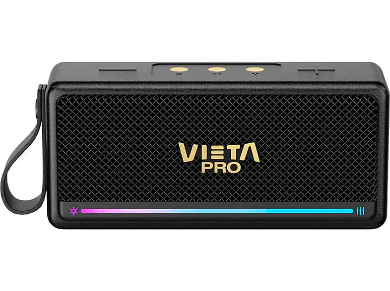 Altavoz inalámbrico - Vieta Orpheo, 25 W, Bluetooth, 10 h Autonomía, True Wireless, IPX7, USB, Negro
