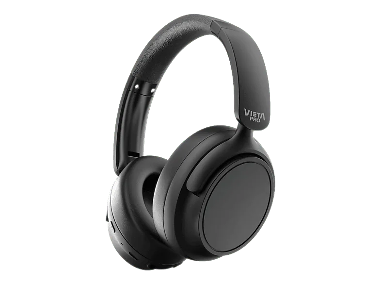 Auriculares inalámbricos - Vieta Pro Silence 4, Diadema, Cancelación de ruido híbrida, Circumaurales, Bluetooth 5.4, Negro – Negro