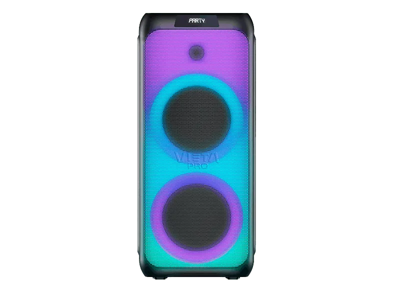 Altavoz de gran potencia - Vieta Party 110, 150 W, Bluetooth, Autonomía 10h, Negro