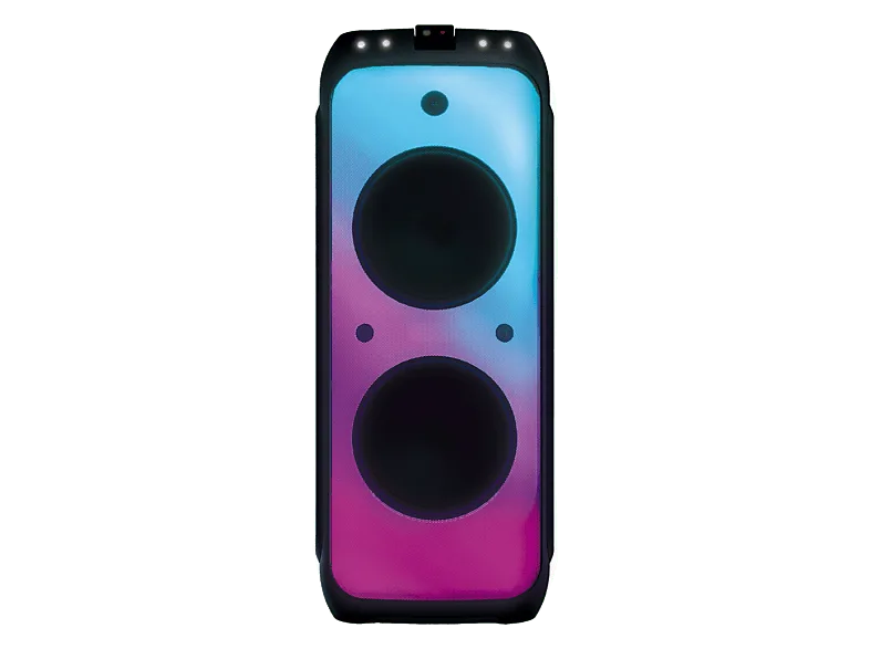 Altavoz de gran potencia - Vieta Pro Party 440, 1200 W, Autonomía 12h, Bluetooth, Luces, flashes y lásers sincronizados con música, Negro
