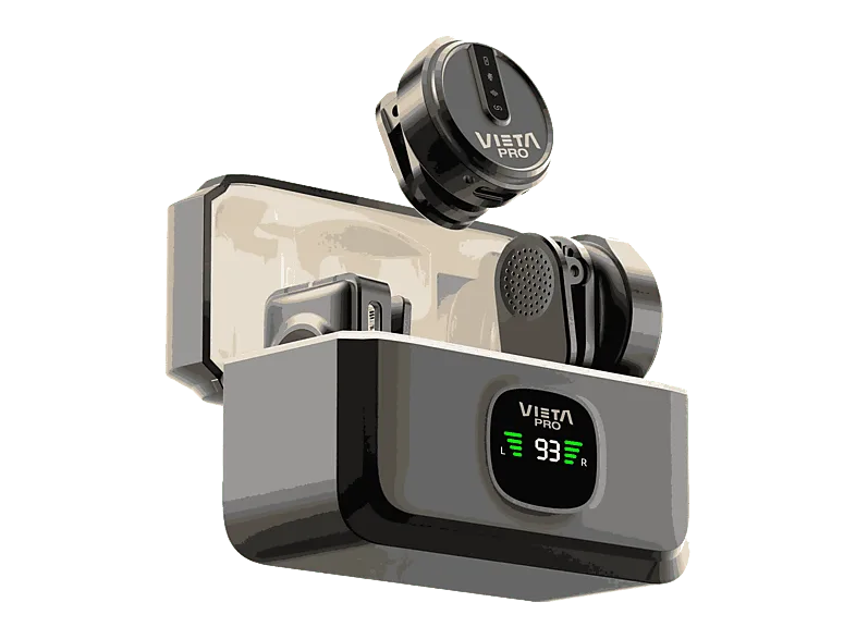 Micrófono - Vieta Influencer Plus, 20 20000 Hz, 7h Autonomía, USB-C, Negro