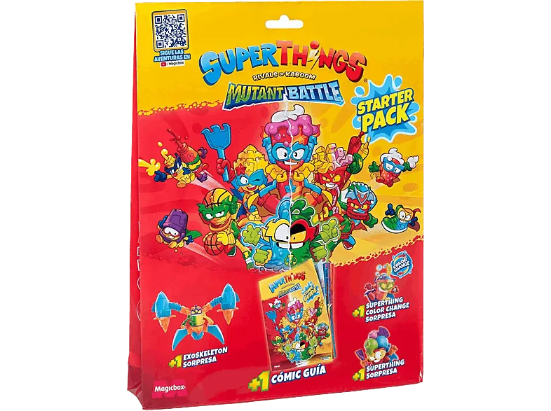 Figura - MagicBox Starterpack Superthings Mutant Battle, aleatoria, Multicolor