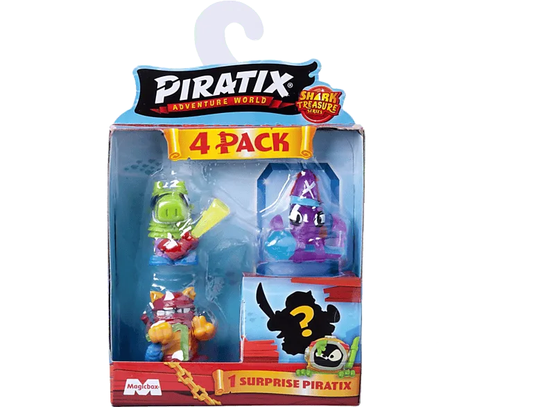 Juego - Magicbox 530PPX2B412IN00 Piratix pack de 4 figuras sorpresas