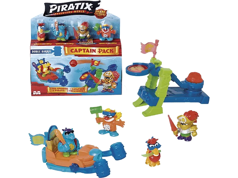 Juego - Magicbox 530PPX2B616IN00 Piratix shark treasure Captain Pack