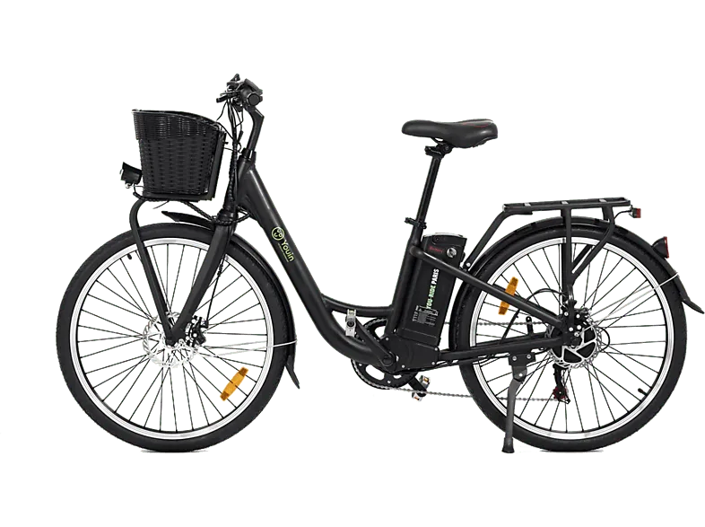 Bicicleta urbana - Youin You-Ride Paris, 250 W, 25 km/h, 40 km de autonomía, Negro