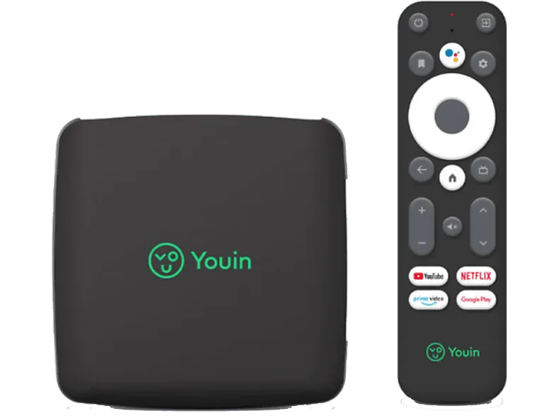 Reproductor multimedia - Youin You-Box EN1060K, TDT, Chromecast Built-in, HDMI, Bluetooth, 4K UHD, Negro