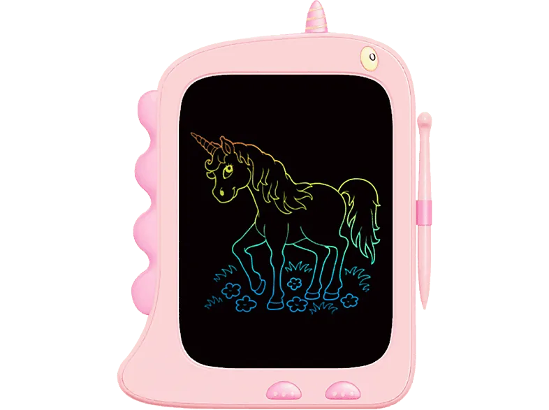Pizarra electrónica - Dam DMAT0001C55, 8.5 ", Pen, Botón bloqueo, Rosa