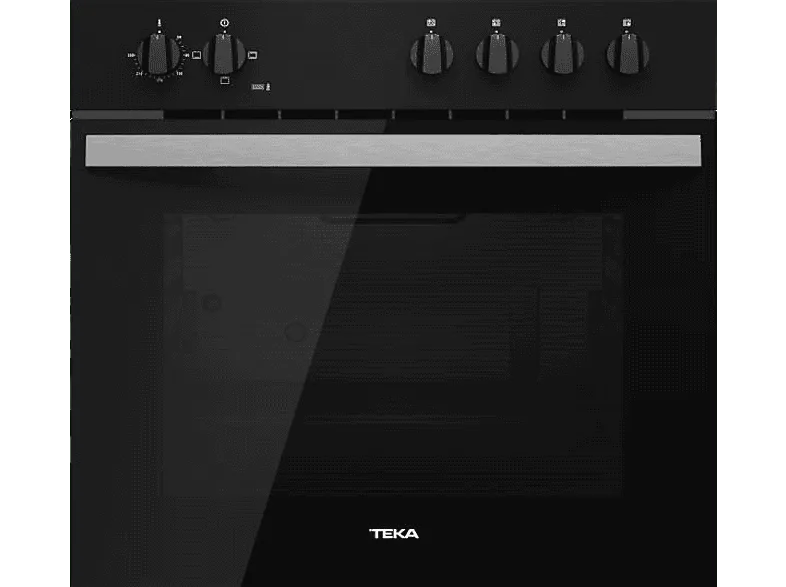 Horno - Teka HBE 490 ME, Convencional, 72 l, 60 cm, Puerta dos cristales, Negro