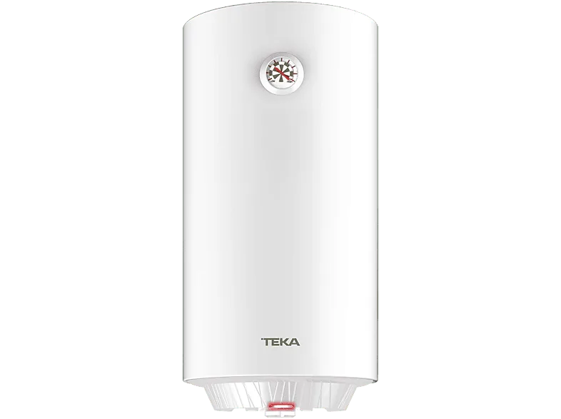 Termo eléctrico - Teka EWH 100 C, Capacidad 100L, Vertical, Tanque esmaltado en Zafire, IPX4, Blanco