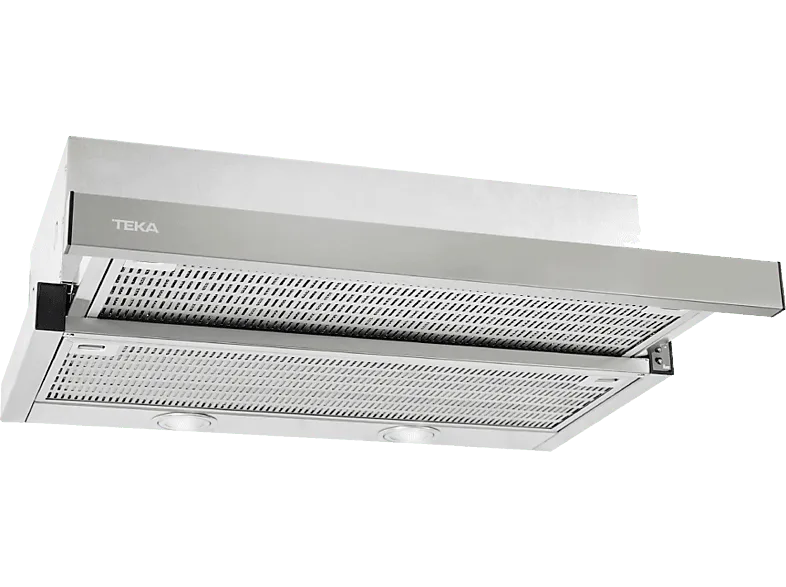 Campana telescópica - Teka CNL 6400.2, 2+1 velocidades, 370 m³/h, Stop Programable, 60 cm, Inox