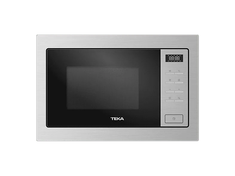Microondas con grill integrable - Teka MSEG 825 FI SS, 900W, 5 Niveles potencia, 23.6 l, 3 funciones cocinado, 10 menus, Acero inoxidable
