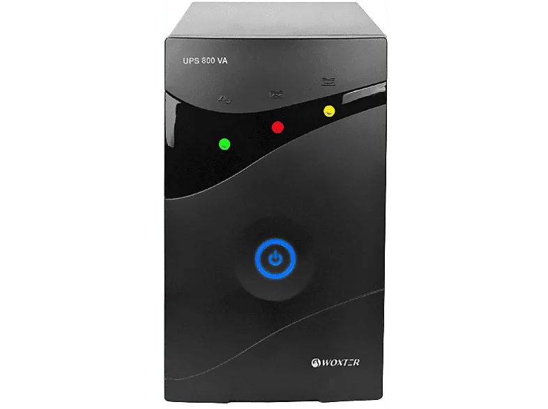 SAI - Woxter UPS 800 VA, Microprocesador, Display LED, Alarma acústica, Autonomía 8-15 minutos