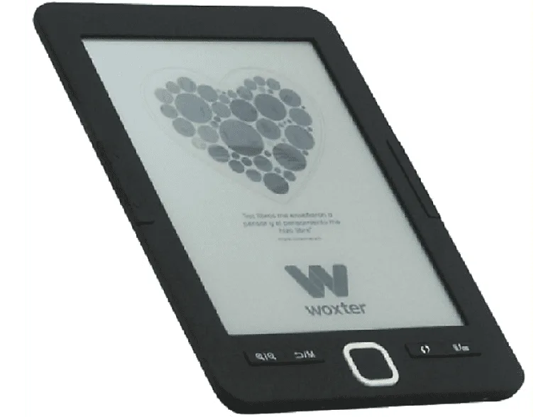 eBook - Woxter Scriba 195, Para eBook, 4GB capacidad y 6 pulgadas, Negro