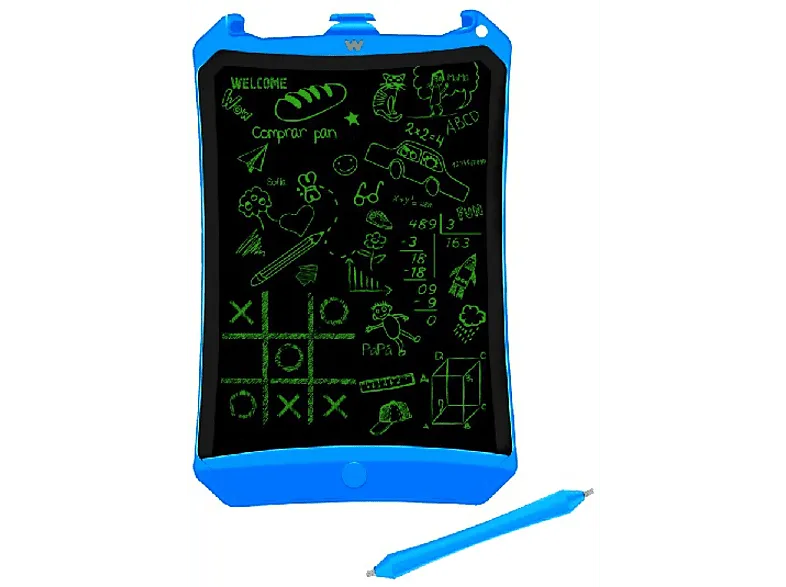 Pizarra electrónica - Woxter Smart Pad 90, 9”, Cristal líquido, Lápiz incluido, Azul