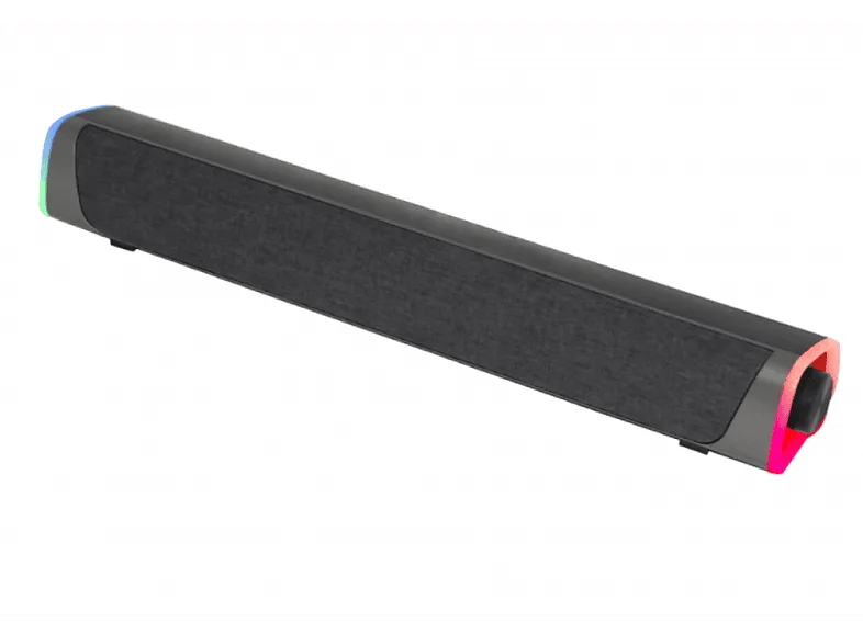Barra de sonido - Woxter Big Bass 320, Con cable, Sin subwoofer, 20 W, LED, USB, Negro