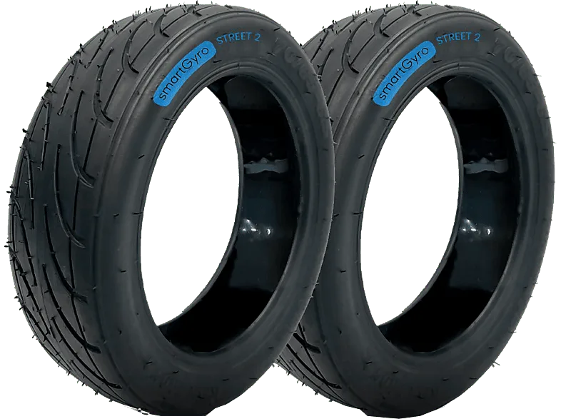 Accesorio patinete eléctrico - smartGyro STREET 2, Pack de Dos Cubierta, Para Speedway, Rockway, Crossover y versiones PRO, Gel, Negro