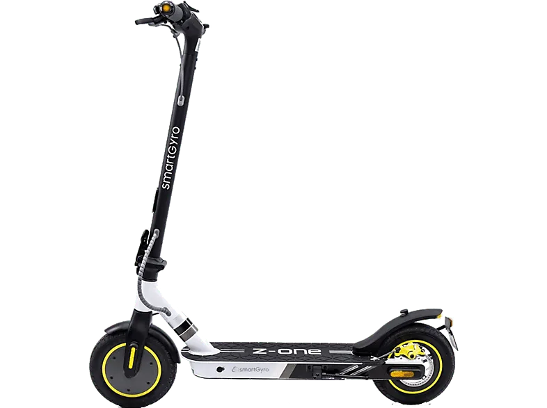 Patinete eléctrico - Smartgyro Z-One, Tipo 1 / VPL, Pot nom 350W, Hasta 100 kg, 8000 mAh, Vel máx. 30 km/h, 10" Neumáticos, Triple Frenada, Gris