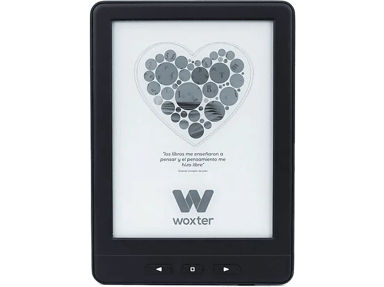 eBook - Woxter Scriba Paperlight TP EB26-075, 6", 64 MB y 4 GB de Memoria Interna, 1024x758, Pantalla Retroiluminada Táctil, Negro