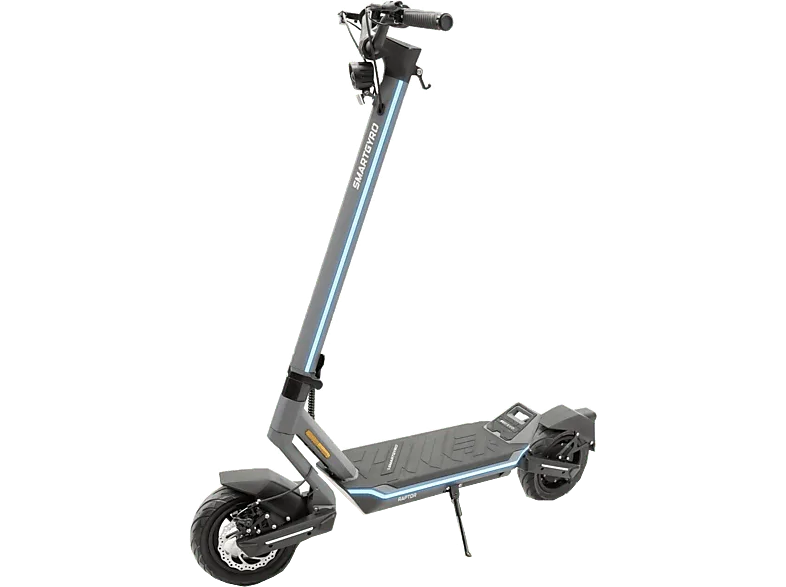 Patinete eléctrico - smartGyro Raptor EVO, Tipo 1 / VPL, Potencia Nominal 1000W, Carga máx. 110 kg, 16000 mAh, 25 km/h, Azul