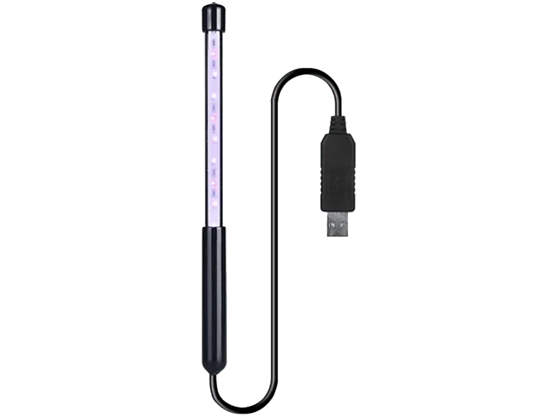 Lámpara UV - Nkare NK-UVlamp, Desinfectante, USB, 3 W, Negro