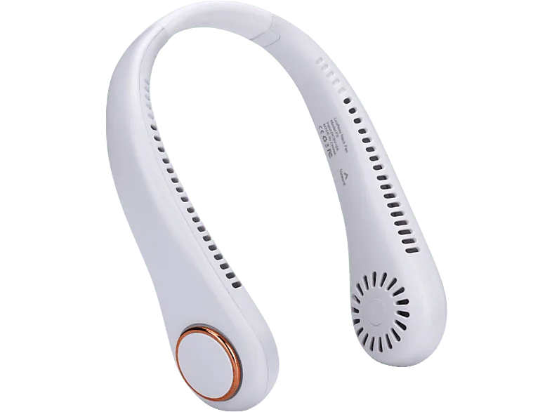 Ventilador de cuello - NK-HO330015, Portátil, 5V, 5h Autonomía, USB, Blanco