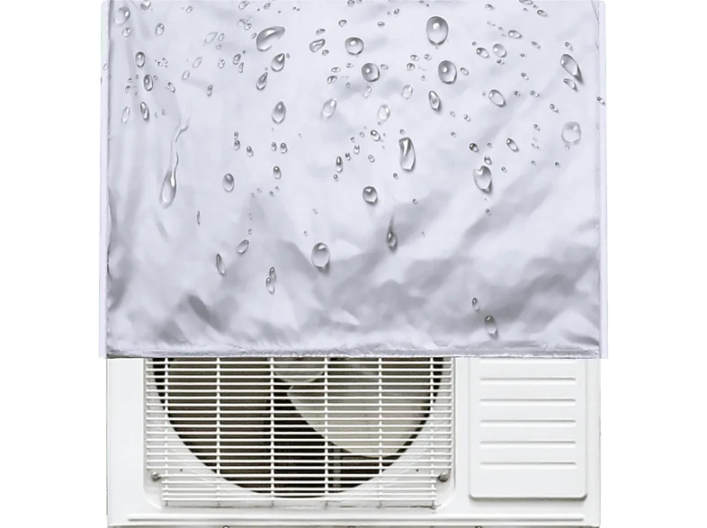 Accesorio aire acondicionado - NK NK-HO340044, Funda de acondicionado, Poliéster, Resistente al Agua, Blanco