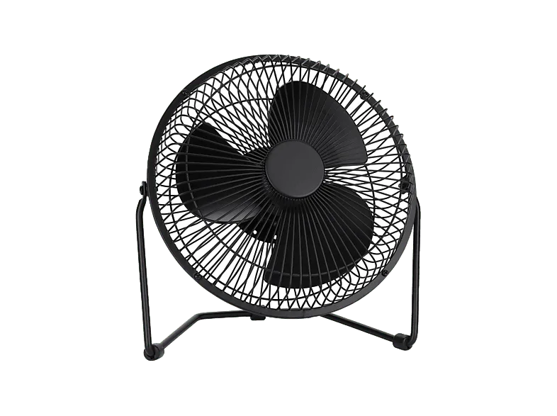 Ventilador de sobremesa - NK HO350133, 2 Velocidades, 4W, 3 Aspas, 20 cm, Negro