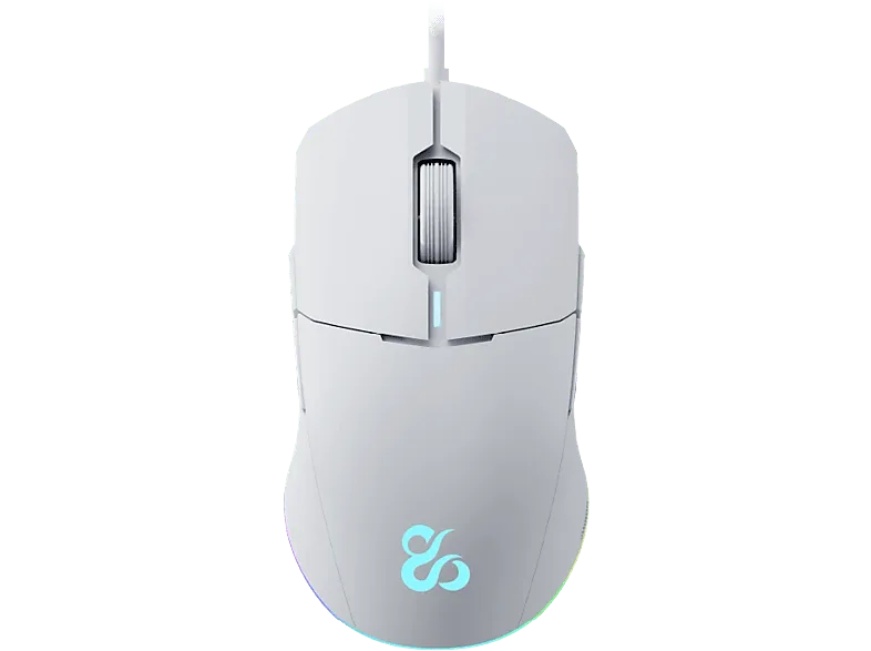 Ratón gaming - Newskill Chiron, Con cable, 8000 DPI, 8 botones programables, Ivory