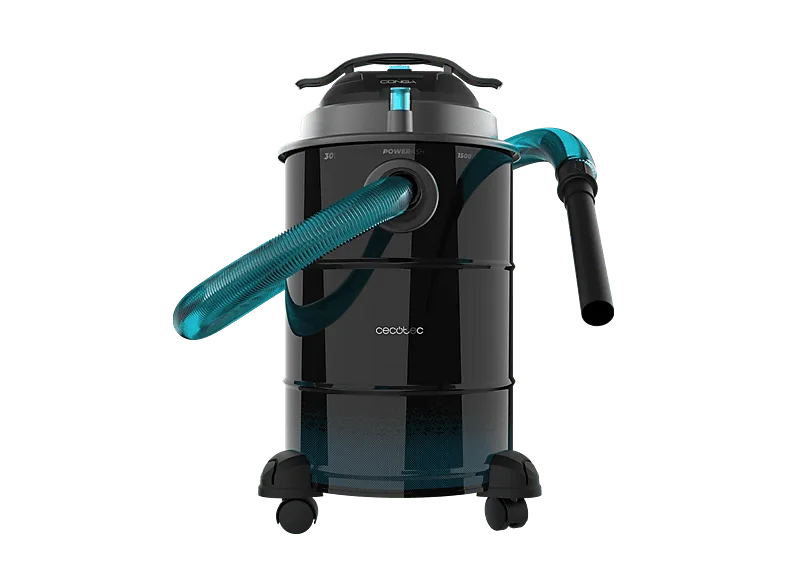 Aspirador sin bolsa - Cecotec Conga Ash 6000 EasyGo Home XL, 1500 W, 30L, 21 kPa, Cable 6m, Filtro lavable, Tubo metálico, Ruedas de transporte, Negro