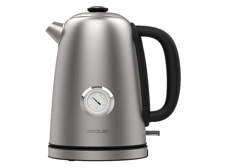 Hervidor de agua - Cecotec Thermosense 620 Vintage, 2200 W, 1.7 l, Gris