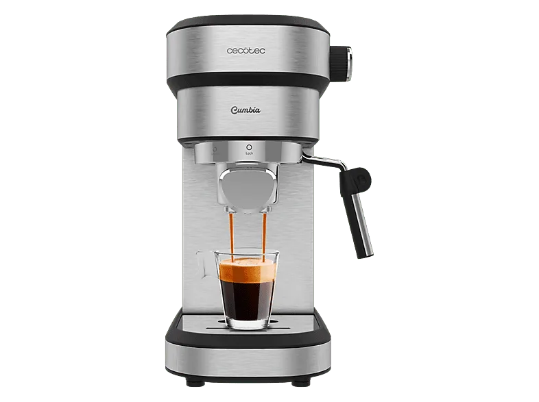 Cafetera express - Cecotec Cafelizzia 790 Steel Duo, Para café molido y cápsulas, 20 Bares, Thermoblock, Vaporizador, Gris