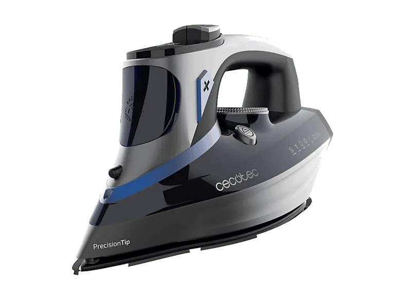Cepillo de vapor y plancha - Cecotec IronHero 3200 Smart Absolute, W, 270 g/min, Suela anodizada ultradeslizante Turbo Anodized Pro, Negro
