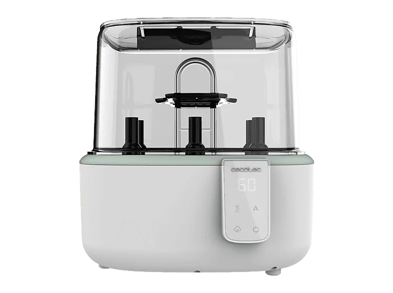 Calienta biberones - Cecotec Nana BabyCare DigitalSterilizer, 600 W, Capacidad 6 biberones, BPA Free, Blanco