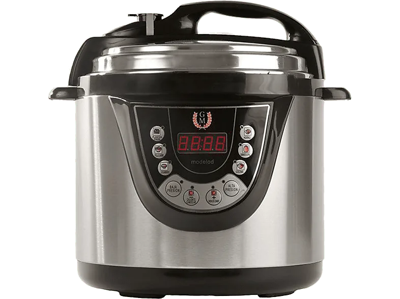 Olla de cocción lenta - Cecotec GM Modelo D, Programable, Guiada por voz, 11 Menús, 6 L, Inox