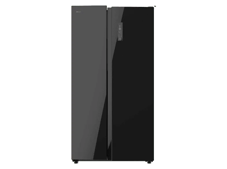Frigorífico americano - Cecotec Bolero CoolMarket SBS 550 Glass E, No Frost, 177 cm, l, Inverter Plus, Puertas de cristal,