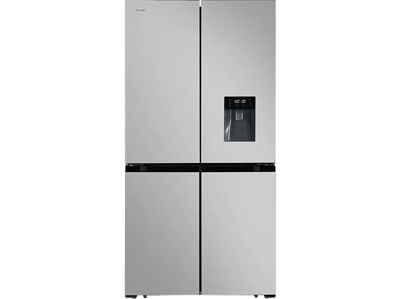 Frigorífico americano - Cecotec Bolero CoolMarket 4D 564 Inox E, Total No Frost, 183cm, l, Inverter Plus, Metal Cooling, Dispensador de agua,