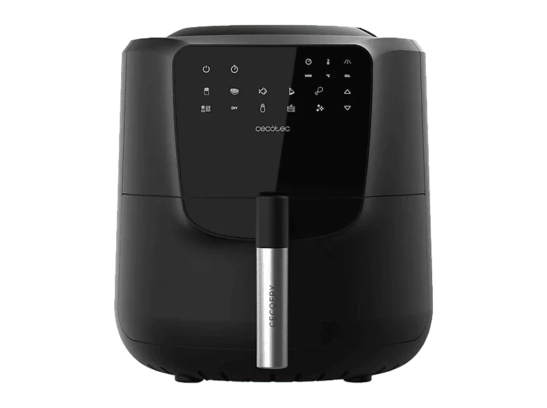 Freidora de aire - Cecotec Cecofry Rain, 1500 W, Capacidad 5.5l, 8 Menús Inteligentes, Temporizador, Negro (imagen 1 de 3)