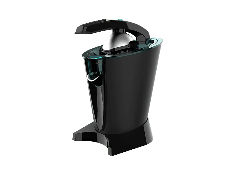 Exprimidor - Cecotec EssentialVita Hyden 600, 600 ml, 600W, 2 conos, Sistema antigoteo, de extracción continua, Negro