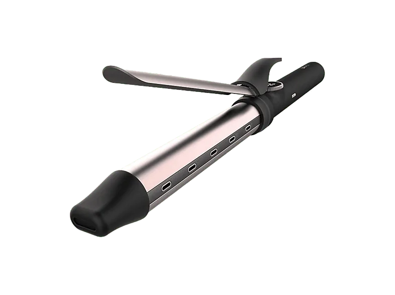 Moldeador - Cecotec SurfCare Curly Sphere, Tecnología iónica, 120ºC-210ºC, Cerámica y Turmalina, Cable de 1.8m 360º, Plata