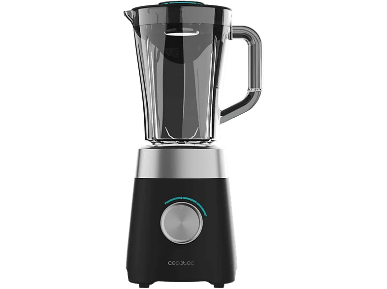 Batidora de vaso - Cecotec Power Black Titanium 1300MAX B, 1300 W, 1.5 l, Pica Hielo, 2 Velocidades, Negro