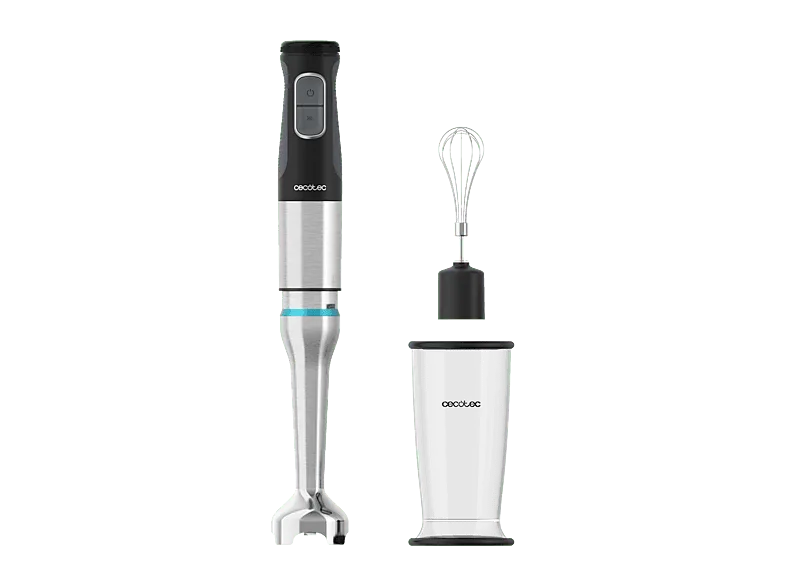 Batidora de mano - Cecotec Katana 15 Cream B, 1500 W, 21 Velocidades, Plata