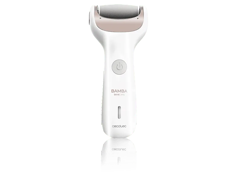 Limador de durezas - Cecotec Bamba SkinCare Silky, Para pies, Blanco