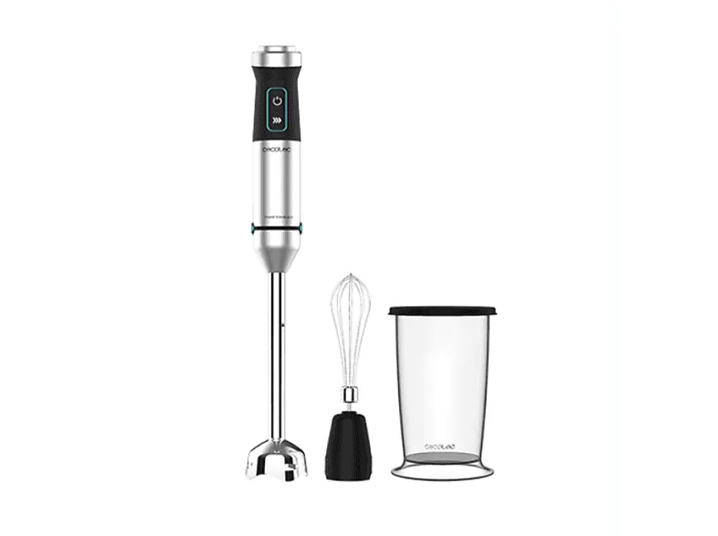 Batidora de mano - Cecotec Power Titanblack 1500 Xl Cream, W, Velocidad Totalmente variable, Inox