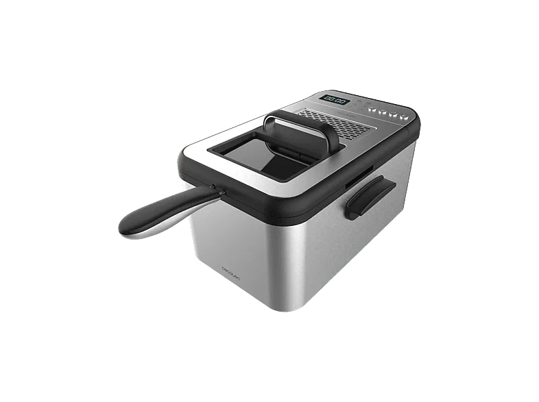 Freidora - Cecotec Cleanfry Luxury 3000, 2400W , 3.2 l, Plata