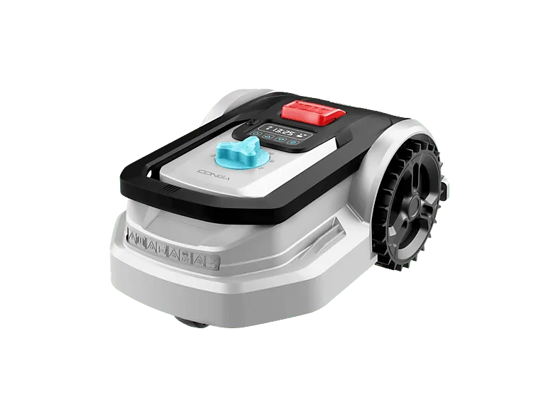 Robot cortacésped - Cecotec Conga GrassHopper 500 Connected, Superficie 500m2, Pendiente máxima 27%, Sensor detector de lluvia, Control APP, Plata
